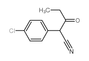 1-氰基-1-(对氯苯基)-2-丁酮结构式