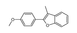 2-(4-methoxyphenyl)-3-methyl-1-benzofuran结构式