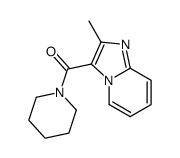 Piperidine, 1-[(2-methylimidazo[1,2-a]pyridin-3-yl)carbonyl]- (9CI)结构式