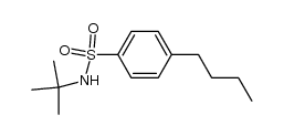 N-tert-butyl-4-butylbenzenesulfonamide结构式