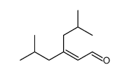 5-methyl-3-(2-methylpropyl)hex-2-enal结构式