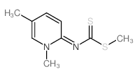 Carbamodithioic acid, (1,5-dimethyl-2(1H)-pyridinylidene)-, methyl ester (9CI) Structure
