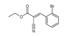 2-氰基-3-(2-溴苯基)丙烯酸乙脂结构式