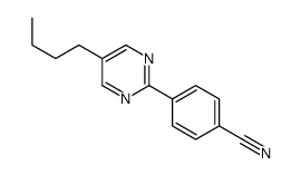 4-(5-丁基-2-嘧啶基)苯甲腈结构式