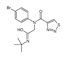 1,2,3-Thiadiazole-4-carboxamide,N-(4-bromophenyl)-N-[2-[(1,1-dimethylethyl)amino]-2-oxoethyl]-(9CI) Structure