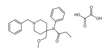 N-[1-benzyl-4-(methoxymethyl)piperidin-4-yl]-N-phenylpropanamide,oxalic acid结构式