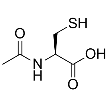 N-乙酰半胱氨酸结构式