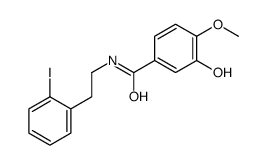 3-hydroxy-N-[2-(2-iodophenyl)ethyl]-4-methoxybenzamide结构式