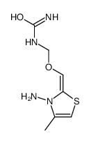 (3-amino-4-methyl-1,3-thiazol-2-ylidene)methoxymethylurea Structure