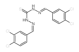 1,3-bis[(3,4-dichlorophenyl)methylideneamino]thiourea Structure
