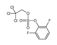 (2,6-difluorophenyl) 2,2,2-trichloroethyl sulfate Structure