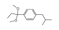 p-isobutylpropiophenone dimethyl ketal Structure
