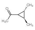 Ethanone, 1-(2,3-dimethylcyclopropyl)-, (1alpha,2alpha,3beta)-(-)- (9CI) Structure