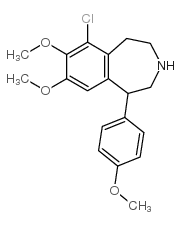 6-氯-2,3,4,5-四氢-7,8-二甲氧基-1-(4-甲氧基苯基)-1H-3-苯并氮杂卓图片