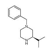 (3R)-3-(1-甲基乙基)-1-(苯甲基)-哌嗪结构式