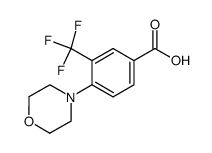4-morpholino-3-(trifluoromethyl)benzoic acid Structure
