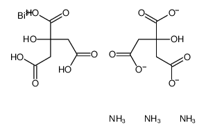 triazanium,bismuth,2-hydroxypropane-1,2,3-tricarboxylate Structure