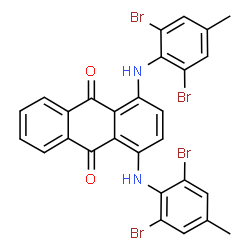 1,4-bis[(2,6-dibromo-4-methylphenyl)amino]anthraquinone Structure
