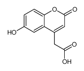 (6-hydroxy-2-oxo-2H-chromen-4-yl)-acetic acid Structure