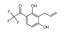 1-(3-allyl-2,4-dihydroxyphenyl)-2,2,2-trifluoroethan-1-one结构式