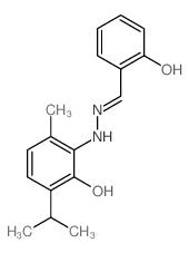 Benzaldehyde,2-hydroxy-, 2-[2-hydroxy-6-methyl-3-(1-methylethyl)phenyl]hydrazone picture