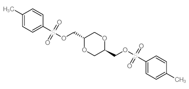 (2R,5S)-2,5-bis[(4-methylphenyl)sulfonyloxymethyl]-1,4-dioxane结构式