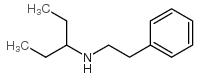 N-(2-phenylethyl)pentan-3-amine结构式