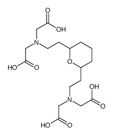 2,6-bis(aminoethyl)tetrahydropyran-N,N,N',N'-tetraacetic acid结构式