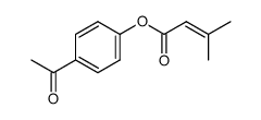 4-acetylphenyl 3-methylbut-2-enoate结构式