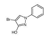 4-bromo-3-hydroxy-1-phenyl-1H-pyrazole结构式