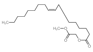 9-Octadecenoic acid(9Z)-, 2-methoxy-2-oxoethyl ester Structure