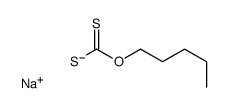 sodium O-pentyl dithiocarbonate structure