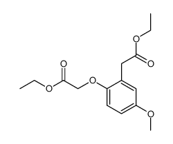 ethyl 2-(2-(2-ethoxy-2-oxoethoxy)-5-methoxyphenyl)acetate Structure