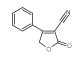 2-氧代-4-苯基-2,5-二氢-3-呋喃甲腈结构式