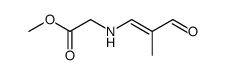 N-(2-methyl-3-oxoprop-1-enyl)glycine methyl ester结构式