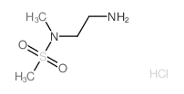 N-(2-氨基乙基)-n-甲基甲烷磺酰胺结构式