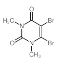 2,4(1H,3H)-Pyrimidinedione,5,6-dibromo-1,3-dimethyl-结构式