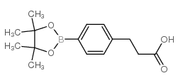 3-(4-(4,4,5,5-Tetramethyl-1,3,2-dioxaborolan-2-yl)phenyl)propanoic acid Structure