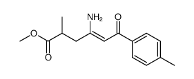 4-amino-2-methyl-6-oxo-6-p-tolyl-hex-4-enoic acid methyl ester Structure