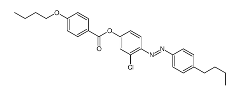 [4-[(4-butylphenyl)diazenyl]-3-chlorophenyl] 4-butoxybenzoate结构式