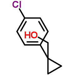 1-(4-氯苯基)-1-环丙烷甲醇结构式