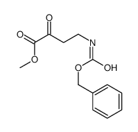 methyl 2-oxo-4-(phenylmethoxycarbonylamino)butanoate结构式