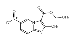 2-甲基-6-硝基-咪唑并[1,2-A]吡啶-3-羧酸乙酯结构式