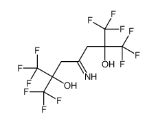 1,1,1,7,7,7-hexafluoro-4-imino-2,6-bis(trifluoromethyl)heptane-2,6-diol Structure