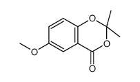 2,2-dimethyl-4-oxo-6-methoxybenzo-1,3-dioxin Structure