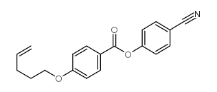 4-cyanophenyl-(4-(4-pentenyloxy)-benzoate)结构式