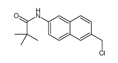 N-[6-(chloromethyl)naphthalen-2-yl]-2,2-dimethylpropanamide Structure