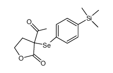 3-acetyl-3-(4-trimethylsilylphenylselenyl)-3H-dihydrofuran-2-one Structure
