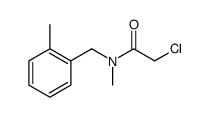 2-CHLORO-N-METHYL-N-(2-METHYLBENZYL)ACETAMIDE Structure