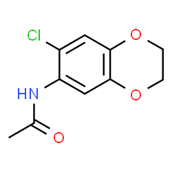N-(7-Chloro-2,3-dihydro-1,4-benzodioxin-6-yl)acetamide结构式